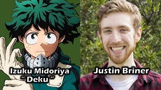 Characters and Voice Actors  My Hero Academia Season 1 English Dub [upl. by Denis]