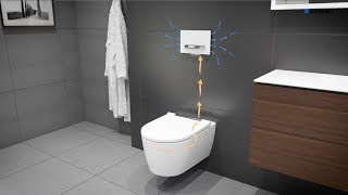 Geberit DuoFresh Module with Geberit ONE WC  Installation [upl. by Nilac]