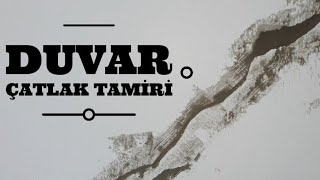 DUVAR ÇATLAK TAMİRİ NASIL YAPILIR [upl. by Olatha778]