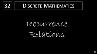 Discrete Math  242 Recurrence Relations [upl. by Angelique]