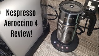 Nespresso Aeroccino 4 Milk Frother Review  Worth upgrading from the Aeroccino 3 [upl. by Ahseikram]