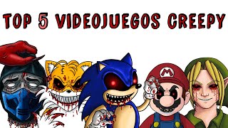 TOP 5 VIDEOJUEGOS CREEPY SONICEXE BEN DROWNED SUPER MARIO TAILS DOLL MORTAL KOMBAT  Draw My Life [upl. by Ajroj801]