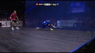 Squash  AJ Bell PSA World Championship 2013  Final Roundup Matthew v Gaultier [upl. by Nitsirk]