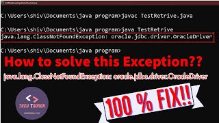 How to solve javalangClassNotFoundException oraclejdbcdriverOracleDriver Exception [upl. by Enieledam]