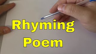 How To Write A Poem That RhymesTutorial [upl. by Mitzie]