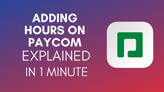 How To Add Hours On Paycom 2024 [upl. by Enoed719]