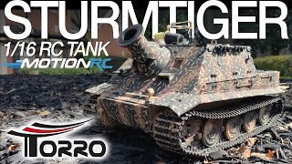 Torro German Sturmtiger 116 Scale RC Tank  Motion RC Overview [upl. by Led]