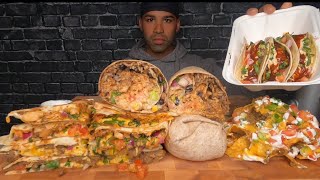 ASMR BURRITOS QUESADILLA TACOS NACHOS MUKBANG [upl. by Ycniuqal154]