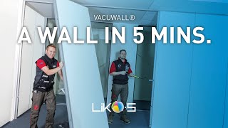 The first really mobile wall VACUWALL® by LIKOS [upl. by Nauqel]