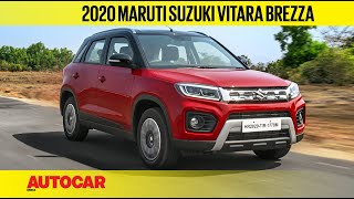 2020 Maruti Suzuki Vitara Brezza BS6 Petrol Review  First Drive  Autocar India [upl. by Aniloj]