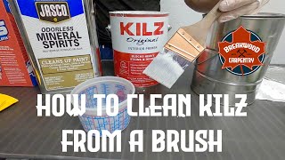 How to clean oil based paint from your brush [upl. by Mellisent774]