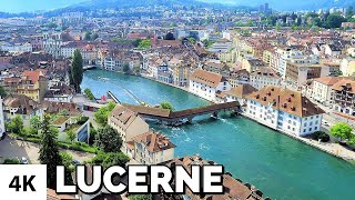 LUCERNE SWITZERLAND 4K  CITY TOUR 2021 [upl. by Suzanne]