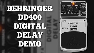 Behringer DD400 Digital Delay Demo Including Mono Stereo and Hold Functions [upl. by Wickner]