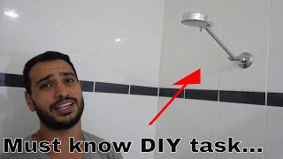 How to install a shower head  DIY tutorial [upl. by Ailongam]