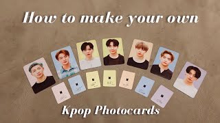 How to make DIY kpop photocards Back to back  Philippines [upl. by Yesiad]