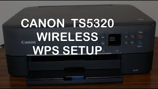 Canon TS5320 WiFi WPS Setup review [upl. by Adiuqram]