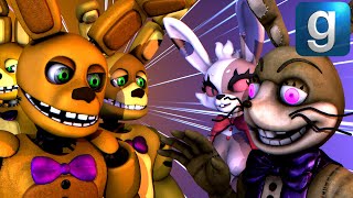 Gmod FNAF  Spring Bunny And Friends VS Glitchtrap And Vanny [upl. by Redd]