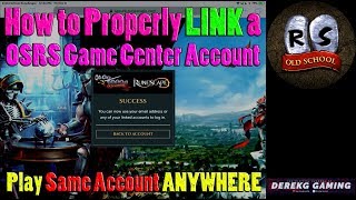 How to LINK Old School Runescape Mobile GAME CENTER Account  Easily Play on ANY DEVICE [upl. by Dichy751]