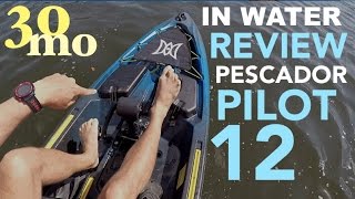 PESCADOR PILOT 12 FT PEDAL KAYAK by perception  Kayak Review [upl. by Victory]