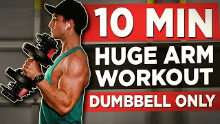 15 MINUTE ARM WORKOUT DUMBBELLS ONLY [upl. by Fremont]