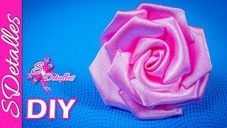 Como hacer flores Flores de Tela  9  Video 115  SDetalles  DIY [upl. by Ayar]