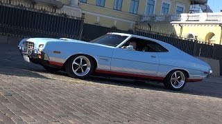 1972 Ford Gran Torino Sport  startup and great exhaust sound [upl. by Yablon]