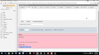 1046 Error in SQL In phpMyAdminSolved [upl. by Reema615]