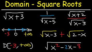 Domain of a Square Root Function amp Rational Functions  Precalculus [upl. by Ellehsat562]