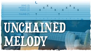 quotUnchained Melodyquot Easy Beginner Fingerstyle Guitar Lesson  Tutorial  Chords Fingerpicking amp TAB [upl. by Nani]