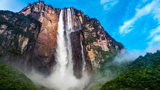 Worlds highest Waterfall  the most beautiful Angel Waterfalls of Venezuela [upl. by Athalla]