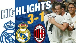 Real Madrid vs AC Milan 31 EXTENDED HIGHLIGHTS amp GOALS [upl. by Seedman]