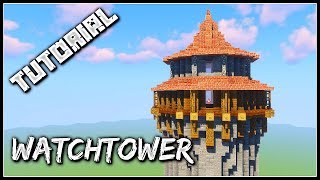 How To Build A Watchtower  Minecraft Tutorial [upl. by Rfinnej]