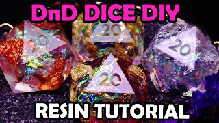 Luxe Dice Recipe  Handmade DnD Dice DIY  Resin for Beginners [upl. by Thill95]