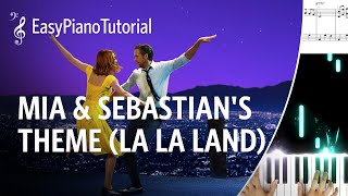 Mia amp Sebastians Theme La La Land  Piano Tutorial  Free Sheet Music [upl. by Ahsyat]