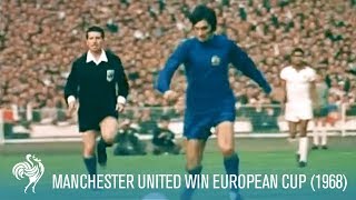 Manchester United Win European Cup vs SL Benfica 1968  British Pathé [upl. by Balcer796]