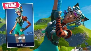 NEW TIGERESS Skin Gameplay in Fortnite [upl. by Forsyth]