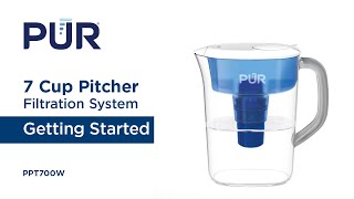 PUR Pitcher Filtration System PPT700W  Getting Started [upl. by Nyladnewg317]