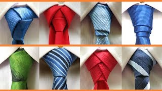 8 Different ways How to tie a tie [upl. by Nola875]