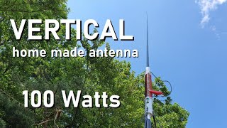 MULTIBAND VERTICAL PORTABLE ANTENNA home made [upl. by Jordanson]