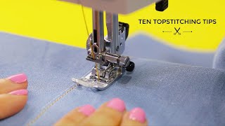 Ten Topstitching Tips [upl. by Lyred]