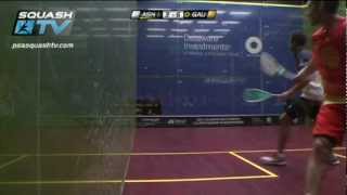 Squash  Gregory Gaultier v Ramy Ashour  Delaware Investments US Open 2012 Mens Final Roundup [upl. by Ojeibbob]