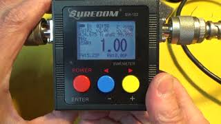 Surecom SW 102 digital SWR power meter Review and test [upl. by Lucilla]