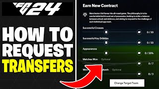 How to Request Transfer PlayerManager Career Mode EA FC 24 [upl. by Seligmann838]