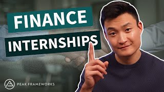 How to get a Finance Internship [upl. by Frodina]