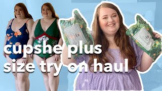 CUPSHE PLUS SIZE SWIMWEAR TRY ON HAUL  Cute amp Affordable  2021 [upl. by Ycinuq87]