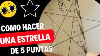 COMO HACER una ESTRELLA de 5 puntas ⭐️ HOW to MAKE a 5 POINT STAR ⭐️ [upl. by Arutek]