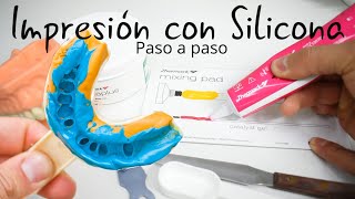 Impresión dental con silicona pesada y ligeraZhermackZetaplus [upl. by Deonne]