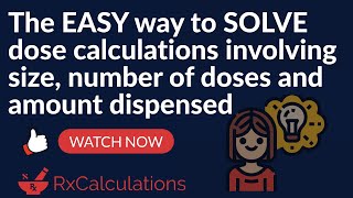 Dose Calculations  EASY way to CALCULATE size number of doses and amount dispensed [upl. by Gentille]