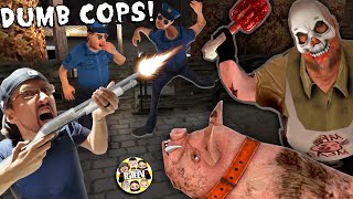 FRAMING MR MEAT CANT OUTSMART DUMB POLICE OFFICERS FGTeeV Rescue Game 1 [upl. by Marcelo]