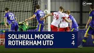 Solihull Moors vs Rotherham Utd 34  Emirates FA Cup Highlights [upl. by Aerdno]